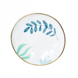 New Korean gold side ceramic small fresh hand-painted cake dessert dish