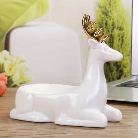 Nordic ins creative ceramic elk jewelry storage tray