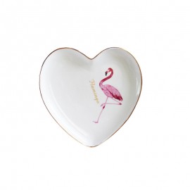 ins flamingo Phnom Penh ceramic love ring jewelry dish