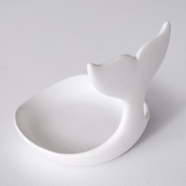 Ins decorative ceramic dolphin jewelry storage dish