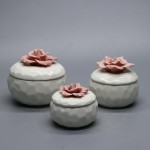 Wholesales factory Ceramic Crafts Rose Jewelry Box