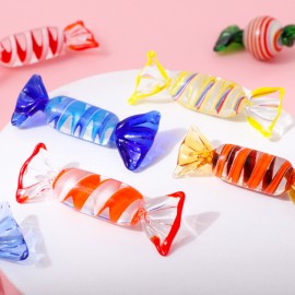 Japanese style colorful striped candy glass craft creative indoor desktop decoration