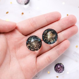 starry sky crystal crafts couple jewelry indoor Colored glaze starry sky glass ball