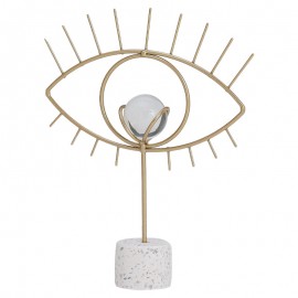 Nordic Light Luxury Wisdom Eye Crystal Ball Crafts Home Furnishing Living Room Metal Decoration