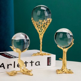 Modern simple metal crystal ball ornaments