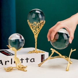 Modern simple metal crystal ball ornaments