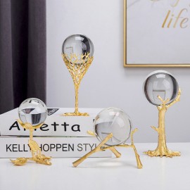 Modern simple metal crystal ball ornaments