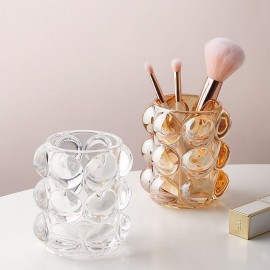 Factory direct supply dot crystal glass candle cosmetic pen holder