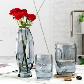 Nordic modern minimalist living room porch glass decoration hydroponic flower vase