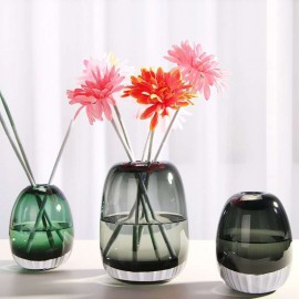 new artificial color glass transparent hydroponic flower arrangement vase