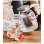 Household heat-resistant large capacity glass kettle teapot juice jug