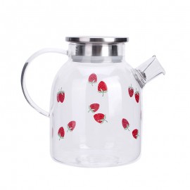 Household heat-resistant large capacity glass kettle teapot juice jug