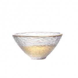 Factory direct sale hammered heat-resistant complete glass small tea cup