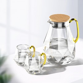 Creative diamond wind high temperature household large capacity glass  juice kettle