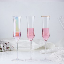 Light luxury waist crystal glass champagne wedding hotel wine cup