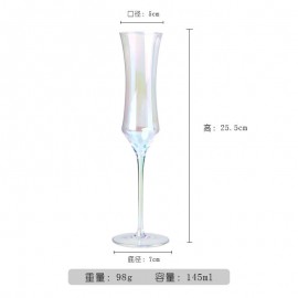 Light luxury waist crystal glass champagne wedding hotel wine cup