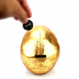 resin gold storage empty head culture ghost festival piggy bank