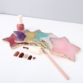 Wholesale Nail Pentagram Resin Agate Painted Palette Display Tool