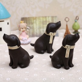 zakka painted carvings customized creative gifts watch star language black and white dog ornaments