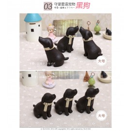 zakka painted carvings customized creative gifts watch star language black and white dog ornaments