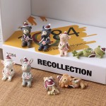 Japanese-style zakka grocery creative home resin looking up at the starry sky small animal desktop decoration