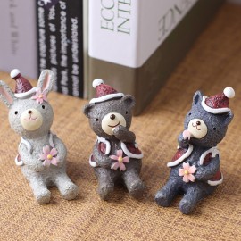 Japanese-style zakka grocery creative home resin looking up at the starry sky small animal desktop decoration