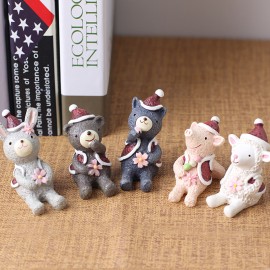 Japanese-style zakka grocery creative home resin looking up at the starry sky small animal desktop decoration