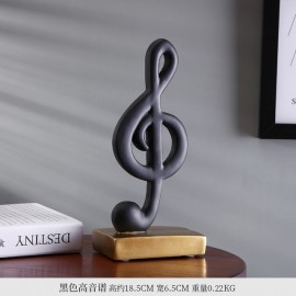 Resin trophy custom new musical staff notes piano desktop decorations