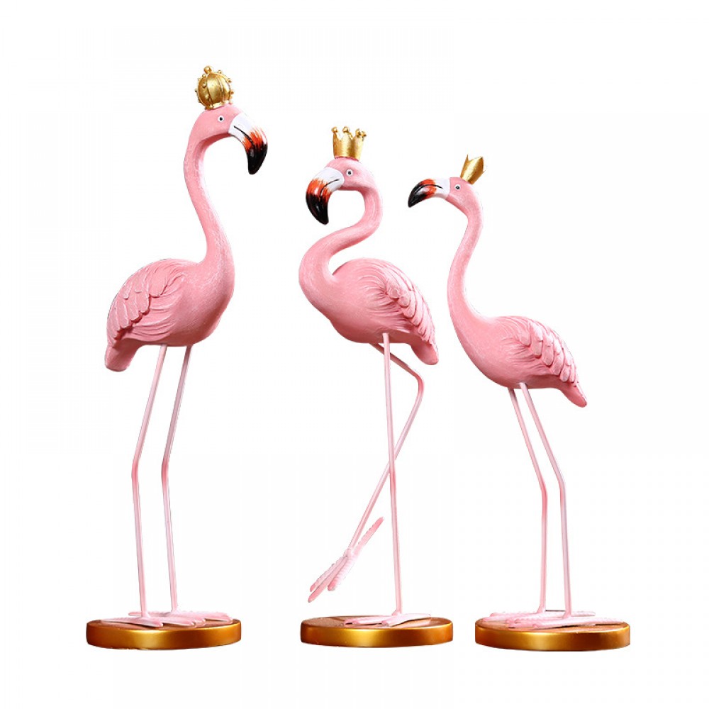 Nordic simple queen king ins flamingo resin crafts European home decoration birthday gift