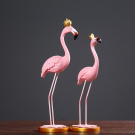 Nordic simple queen king ins flamingo resin crafts European home decoration birthday gift