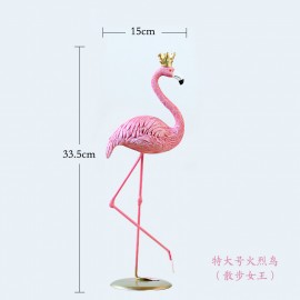 New product extra large iron foot flamingo creative Nordic style ins shop decoration