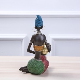 Factory wholesale resin doll exotic African character creative home decoration ornaments