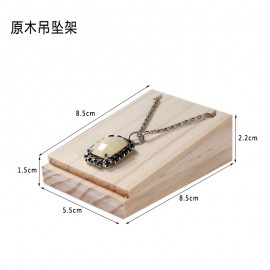 Solid wood pendant Jewelry necklace display stand