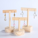 solid wood jewelry ear nail earrings display stand