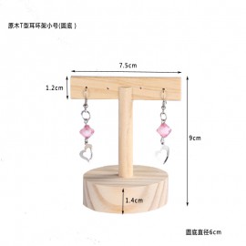 solid wood jewelry ear nail earrings display stand