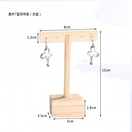 solid wood jewelry ear nail earrings display stand