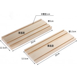 Solid wood high and low stairs stud earrings display board card board