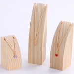 Creative wood jewelry necklace display stand jewelry frame hanging jewelry shooting props cabinet curved display stand