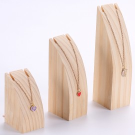 Creative wood jewelry necklace display stand jewelry frame hanging jewelry shooting props cabinet curved display stand