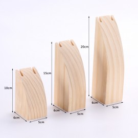 Creative wood jewelry necklace display stand jewelry frame hanging jewelry shooting props cabinet curved display stand